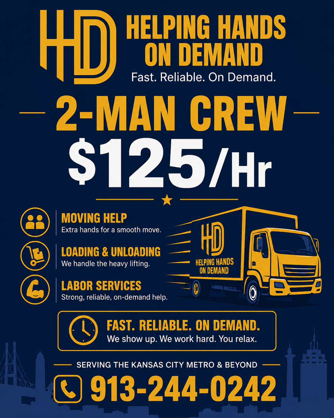 2 Man Crew | $125.00/Hr