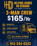 3 Man Crew | $165.00/Hr